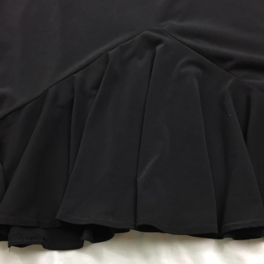 Notations Black Ruffle Hem Skirt - Picture 3 of 16